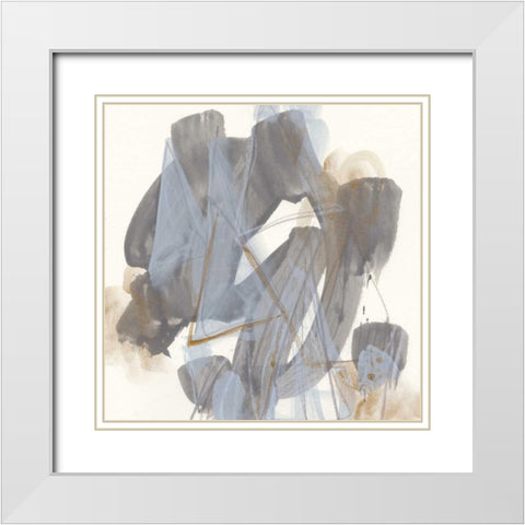 Inference IX White Modern Wood Framed Art Print with Double Matting by Vess, June Erica