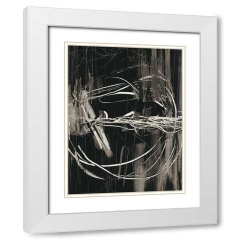 Electrical Arc II White Modern Wood Framed Art Print with Double Matting by Harper, Ethan