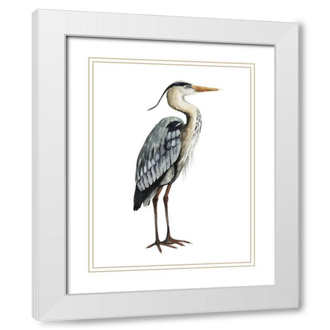Sea Bird V White Modern Wood Framed Art Print with Double Matting by Popp, Grace