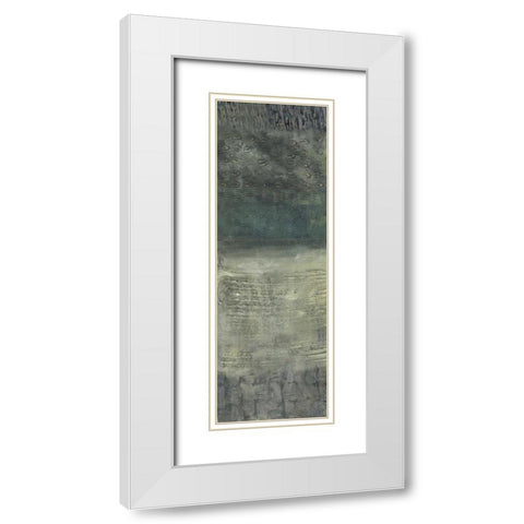 Reticulation II White Modern Wood Framed Art Print with Double Matting by Zarris, Chariklia