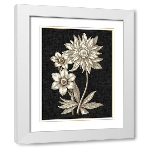 Dramatic Chintz I White Modern Wood Framed Art Print with Double Matting by Vision Studio