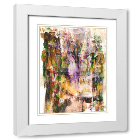 Garden Patch II White Modern Wood Framed Art Print with Double Matting by Fuchs, Jodi