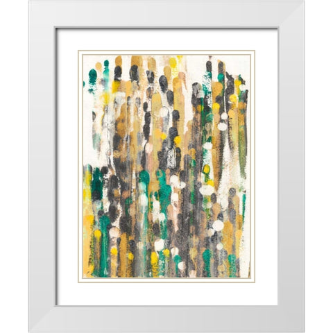 Meet Up I White Modern Wood Framed Art Print with Double Matting by Fuchs, Jodi