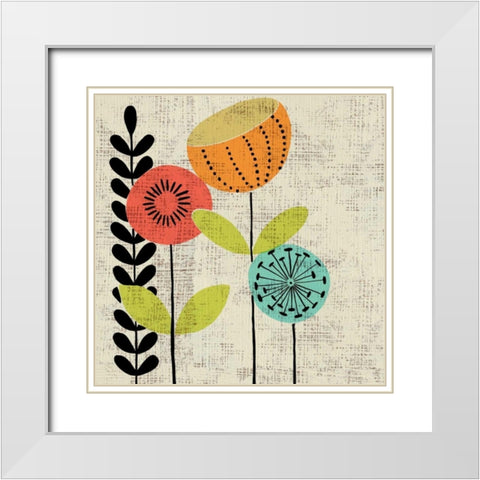 Adas Garden II White Modern Wood Framed Art Print with Double Matting by Zarris, Charliklia