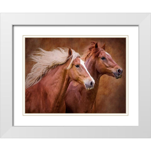 Purebred I White Modern Wood Framed Art Print with Double Matting by Sturgeon, Ozana