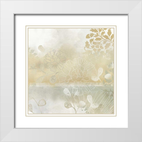 Infinite Garden I White Modern Wood Framed Art Print with Double Matting by Vess, June Erica