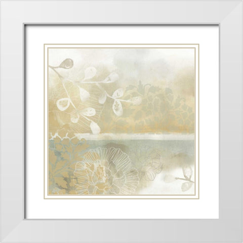 Infinite Garden II White Modern Wood Framed Art Print with Double Matting by Vess, June Erica