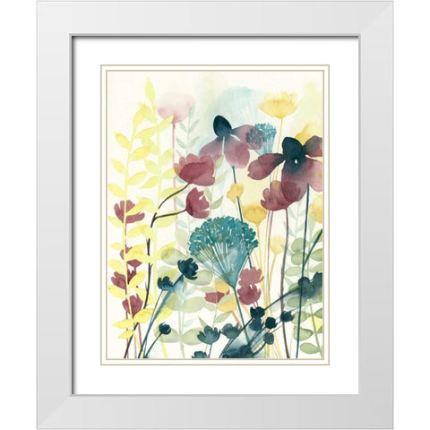 Garden Lace I White Modern Wood Framed Art Print with Double Matting by Popp, Grace