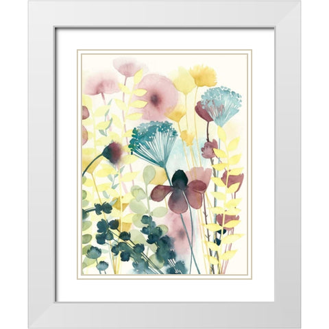 Garden Lace II White Modern Wood Framed Art Print with Double Matting by Popp, Grace