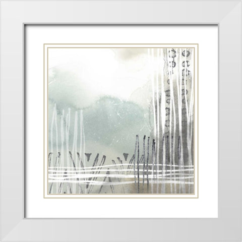 Blue Ridge II White Modern Wood Framed Art Print with Double Matting by Vess, June Erica