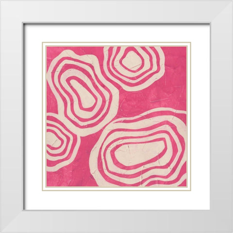 Bright Mineral II White Modern Wood Framed Art Print with Double Matting by Vess, June Erica