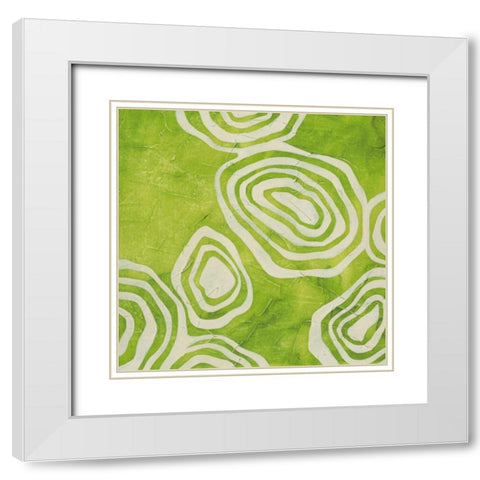 Bright Mineral III White Modern Wood Framed Art Print with Double Matting by Vess, June Erica