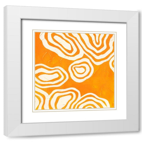 Bright Mineral IV White Modern Wood Framed Art Print with Double Matting by Vess, June Erica