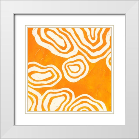 Bright Mineral IV White Modern Wood Framed Art Print with Double Matting by Vess, June Erica