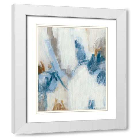 Intermittent II White Modern Wood Framed Art Print with Double Matting by Vess, June Erica