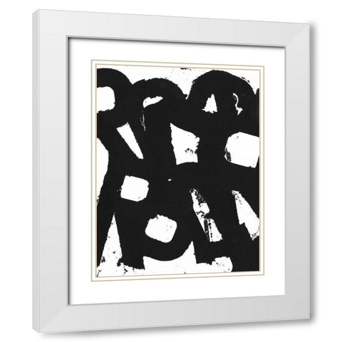 Rock N Roll I White Modern Wood Framed Art Print with Double Matting by Fuchs, Jodi