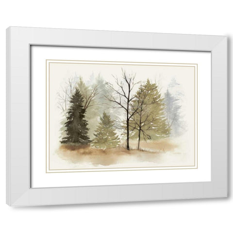 In the Mist I White Modern Wood Framed Art Print with Double Matting by Popp, Grace