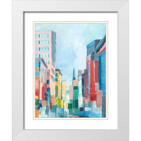 Uptown Contemporary I White Modern Wood Framed Art Print with Double Matting by Harper, Ethan