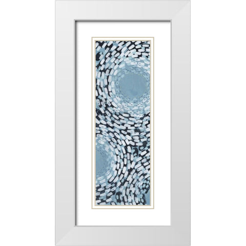 Whirlpool I White Modern Wood Framed Art Print with Double Matting by Popp, Grace