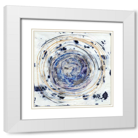 Whorl I White Modern Wood Framed Art Print with Double Matting by Ludwig, Alicia