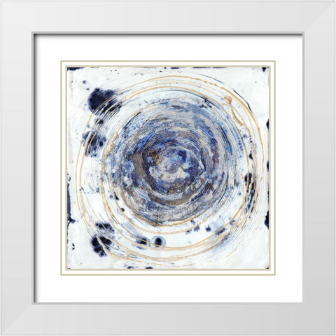 Whorl II White Modern Wood Framed Art Print with Double Matting by Ludwig, Alicia