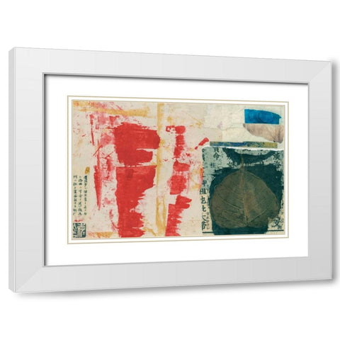 Modern Collage I White Modern Wood Framed Art Print with Double Matting by Ray, Elena