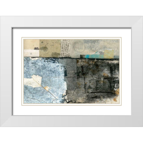 Modern Collage IV White Modern Wood Framed Art Print with Double Matting by Ray, Elena