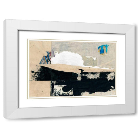 Modern Collage VI White Modern Wood Framed Art Print with Double Matting by Ray, Elena
