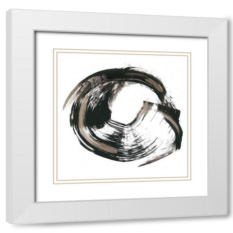 Circulation Study IV White Modern Wood Framed Art Print with Double Matting by Harper, Ethan