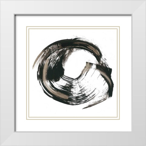 Circulation Study IV White Modern Wood Framed Art Print with Double Matting by Harper, Ethan