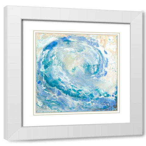 Waikiki I White Modern Wood Framed Art Print with Double Matting by Ludwig, Alicia