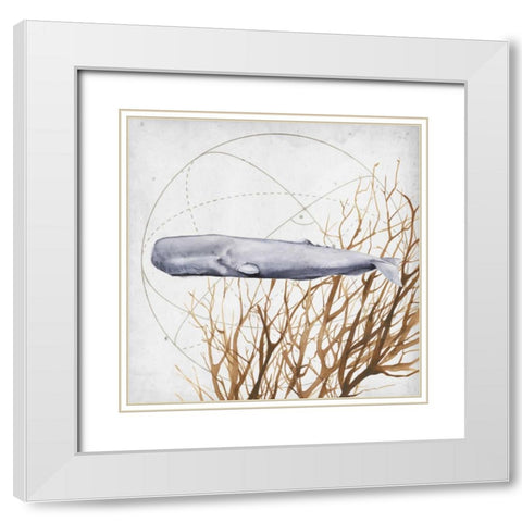 Love of the Sea IV White Modern Wood Framed Art Print with Double Matting by Popp, Grace