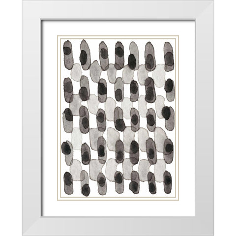 Grey Slate I White Modern Wood Framed Art Print with Double Matting by Galapon, Nikki