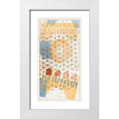 Home Grid IV White Modern Wood Framed Art Print with Double Matting by Galapon, Nikki