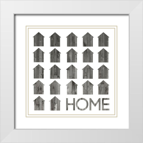 Simply Family I (ASH) White Modern Wood Framed Art Print with Double Matting by Popp, Grace