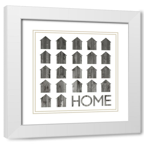 Simply Family I (ASH) White Modern Wood Framed Art Print with Double Matting by Popp, Grace