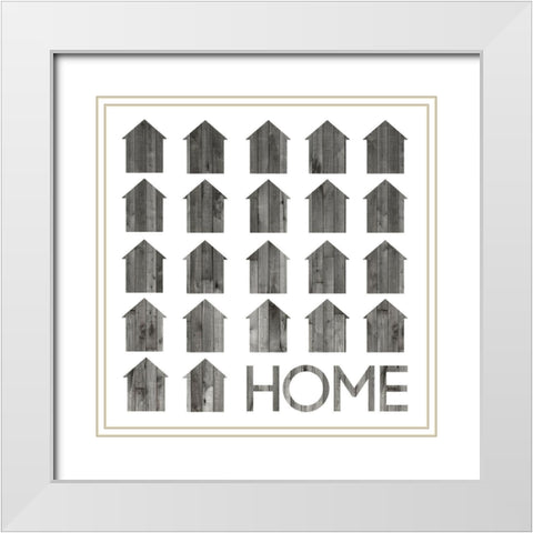 Simply Family I (ASH) White Modern Wood Framed Art Print with Double Matting by Popp, Grace