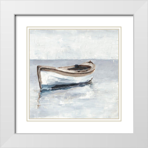 Reflected Horizon II White Modern Wood Framed Art Print with Double Matting by Harper, Ethan