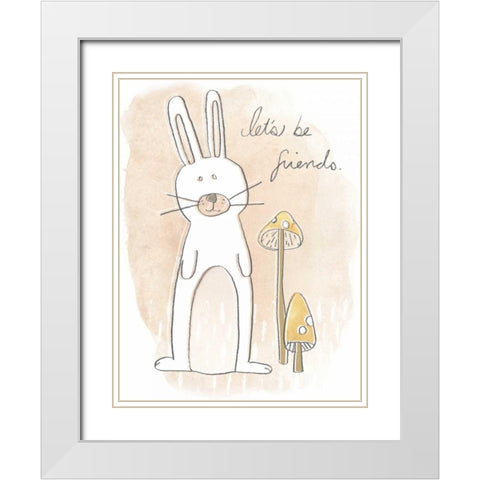 Woodland Whimsy I White Modern Wood Framed Art Print with Double Matting by Vess, June Erica