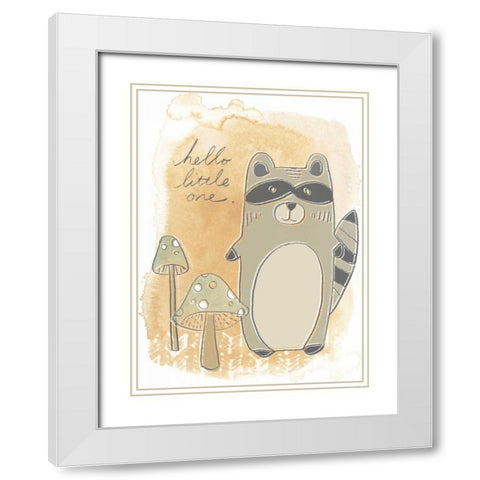 Woodland Whimsy IV White Modern Wood Framed Art Print with Double Matting by Vess, June Erica