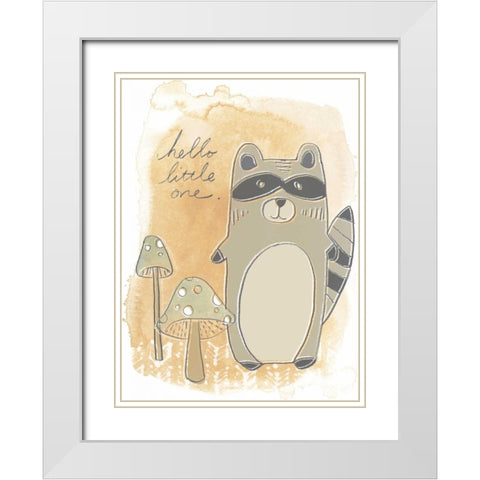 Woodland Whimsy IV White Modern Wood Framed Art Print with Double Matting by Vess, June Erica