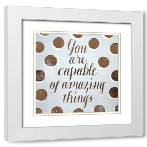 Gilded Girl I White Modern Wood Framed Art Print with Double Matting by Popp, Grace
