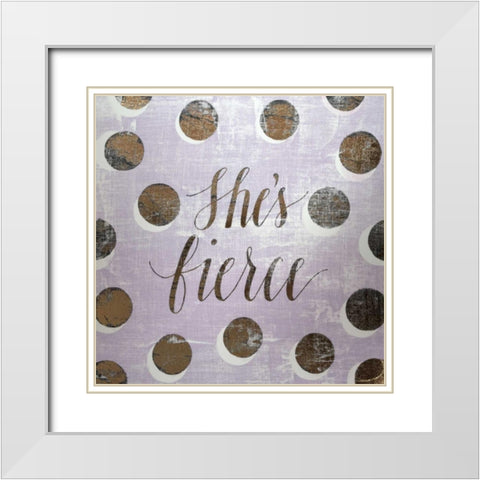 Gilded Girl II White Modern Wood Framed Art Print with Double Matting by Popp, Grace