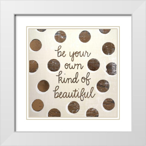 Gilded Girl IV White Modern Wood Framed Art Print with Double Matting by Popp, Grace