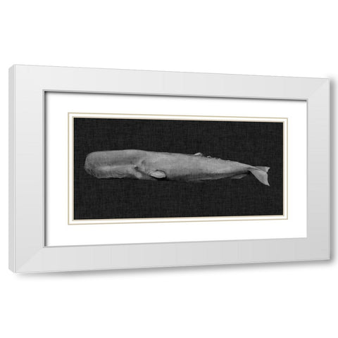 Inverted Whale I White Modern Wood Framed Art Print with Double Matting by Popp, Grace