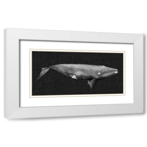 Inverted Whale II White Modern Wood Framed Art Print with Double Matting by Popp, Grace