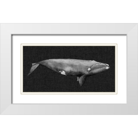 Inverted Whale II White Modern Wood Framed Art Print with Double Matting by Popp, Grace