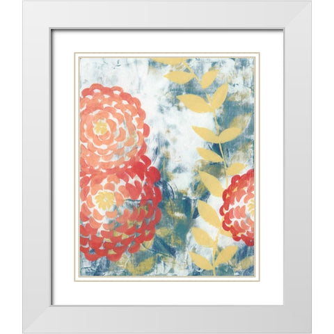 Spring Aria I White Modern Wood Framed Art Print with Double Matting by Popp, Grace