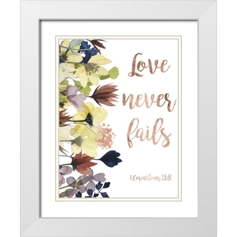 Divine Romance I White Modern Wood Framed Art Print with Double Matting by Studio W