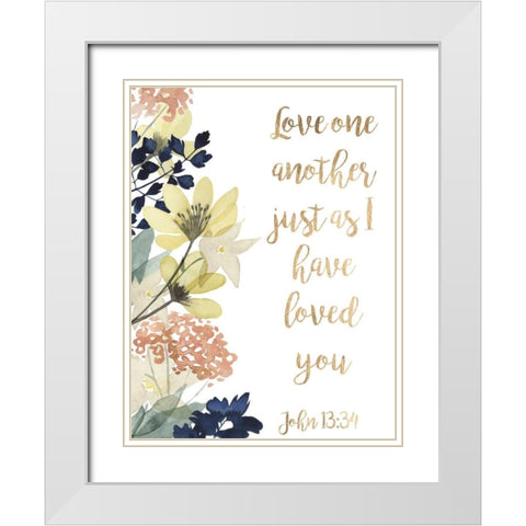 Divine Romance IV White Modern Wood Framed Art Print with Double Matting by Studio W